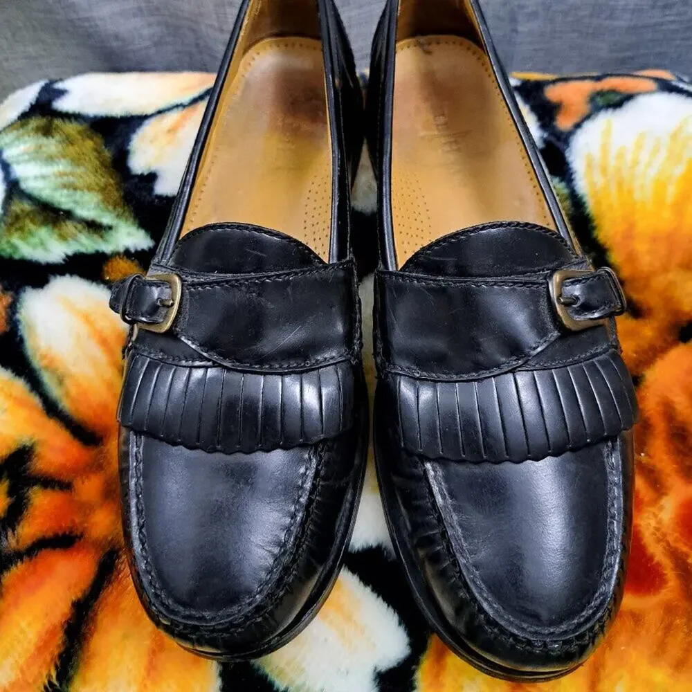 %Cole Haan Loafer with Fringe and Buckle Men's 9.5 E / D6